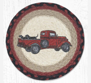LAB IN RED PICKUP 10" Trivet