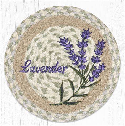 LAVENDER 10" JUTE TRIVET