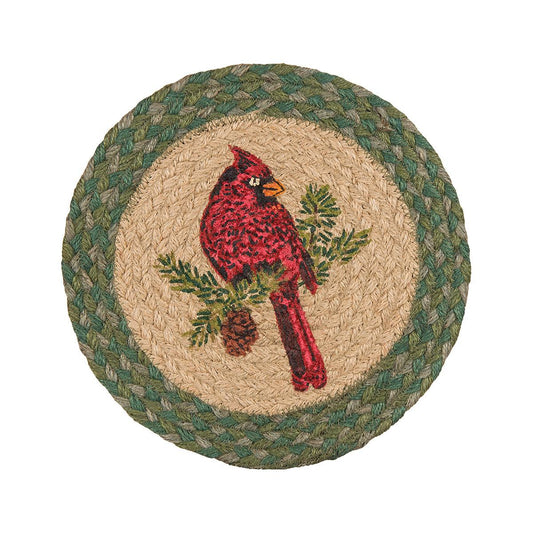 CARDINAL 10" JUTE TRIVET