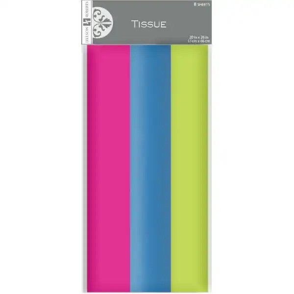 Bright Multi Tissue Lime Blue Pink