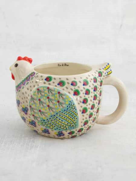 FOLK CHICKEN MUG