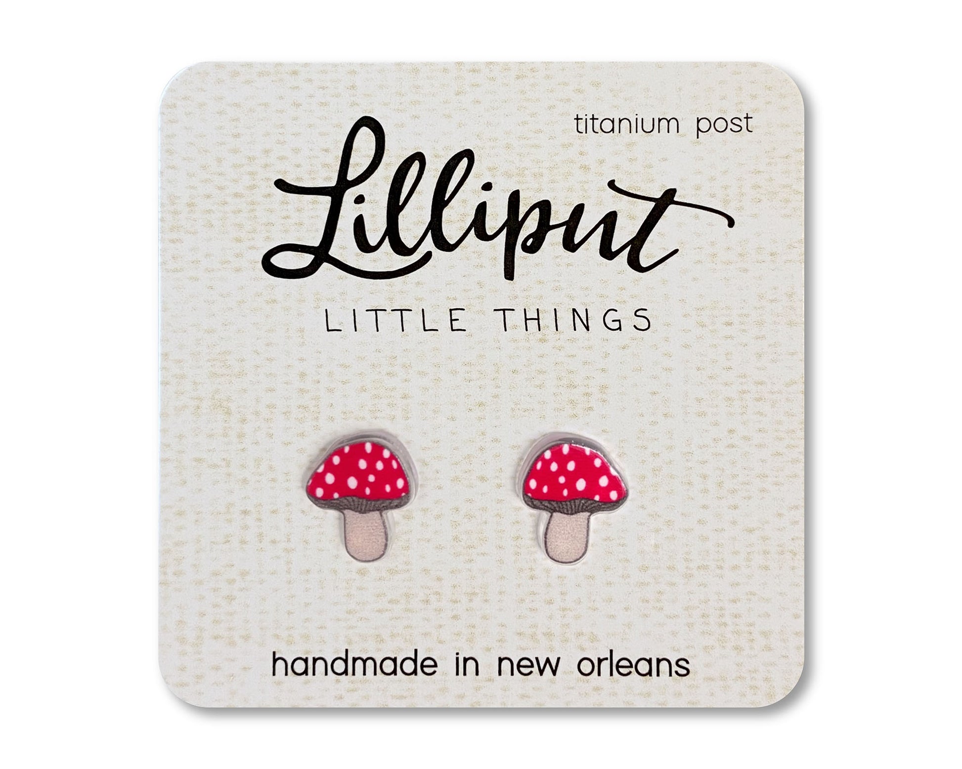 MUSHROOM EARRINGS