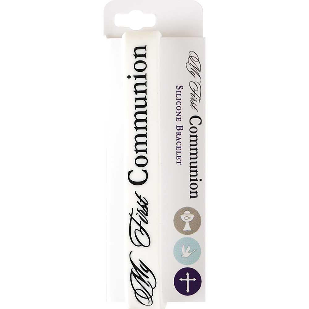 First Communion Silicone Bracelet Carded