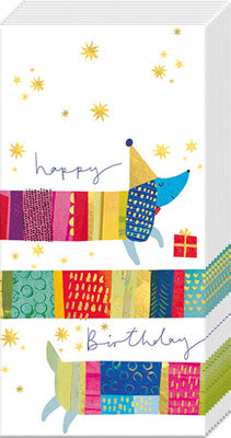 Birthday Dog Pocket Tissues