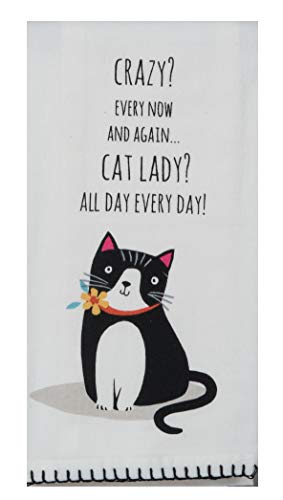 CRAZY CAT CAT LADY FLOUR SACK TOWEL