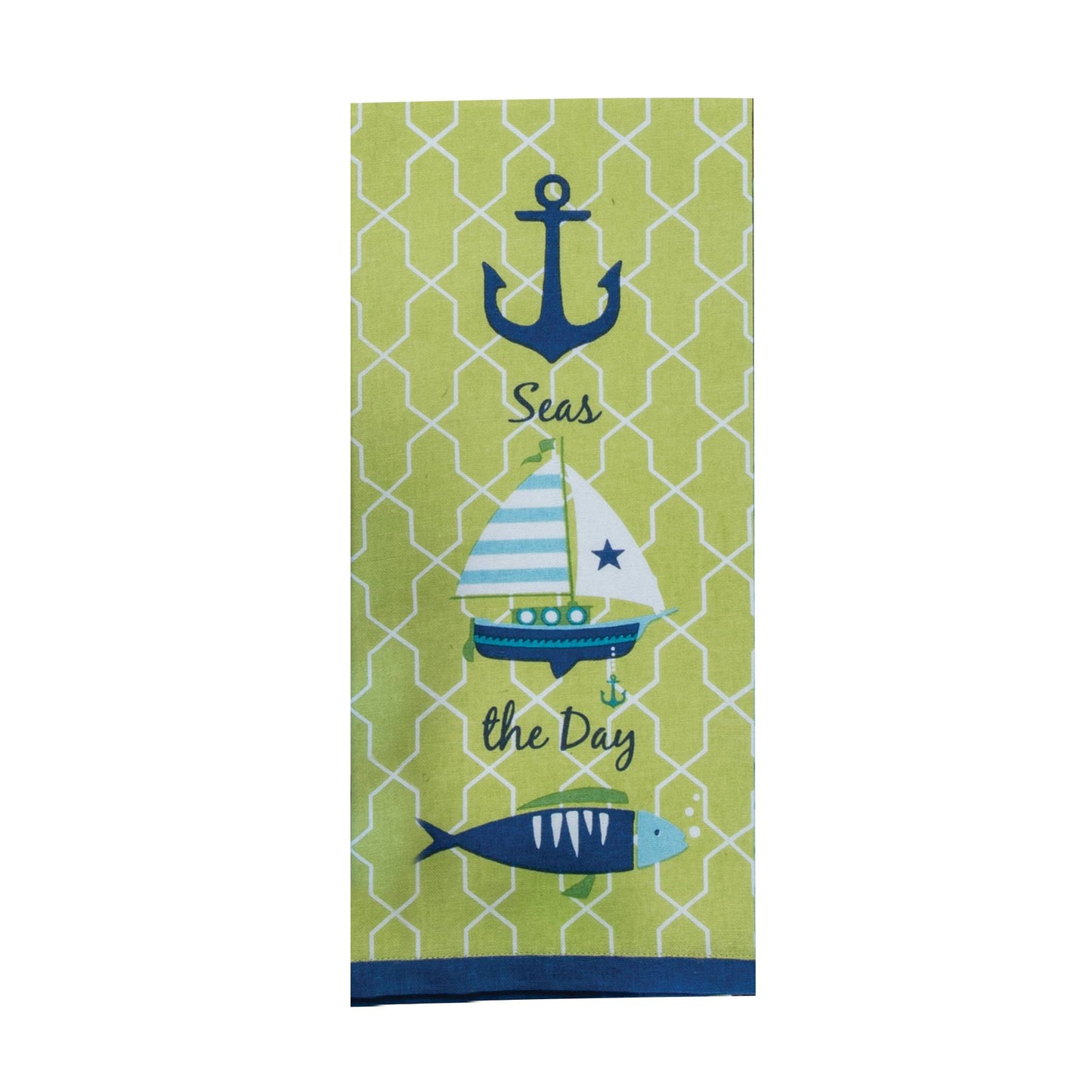 Saltwater Fishing Tea Towel