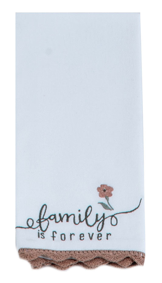 Family Is Forever Embroidered Napkin