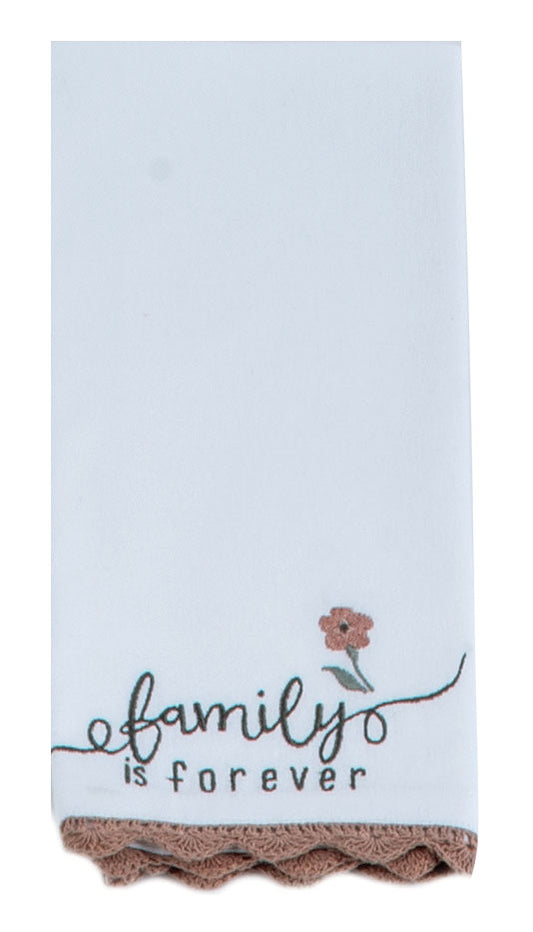Family Is Forever Embroidered Napkin