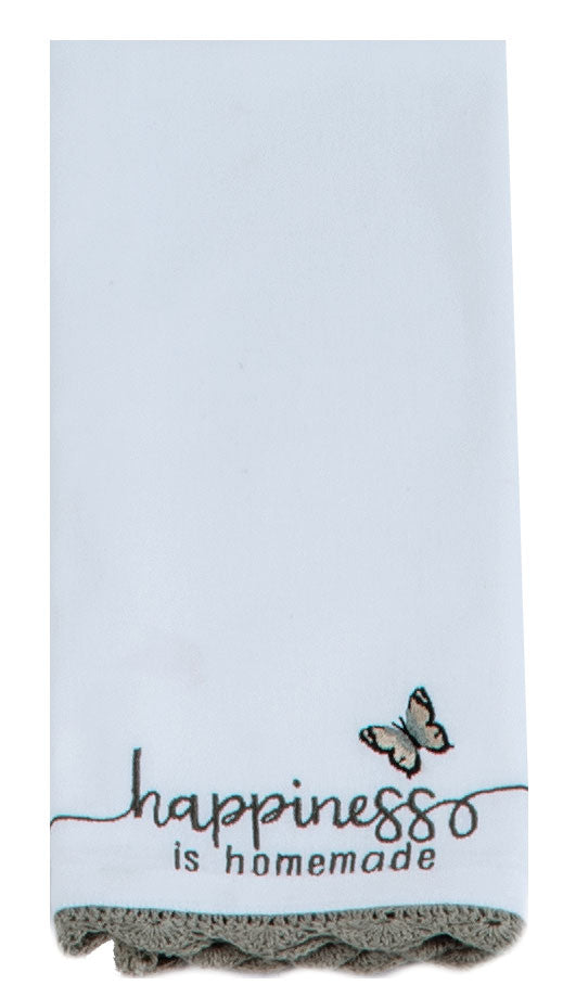 Happiness Embroidered Napkin
