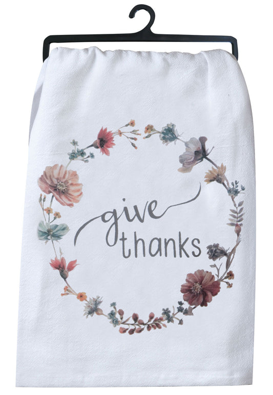 Give Thanks Floursack Towel