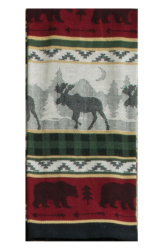 Woodland Moose Jacquard Towel