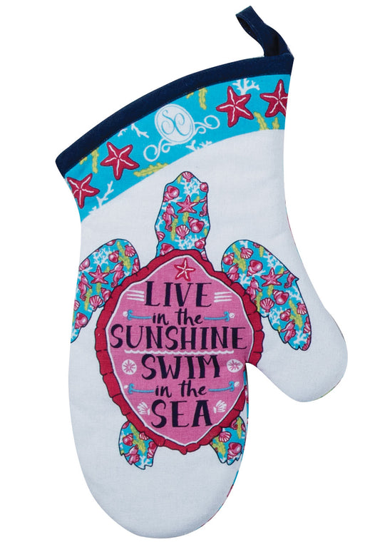 Sea Turtle Oven Mitt