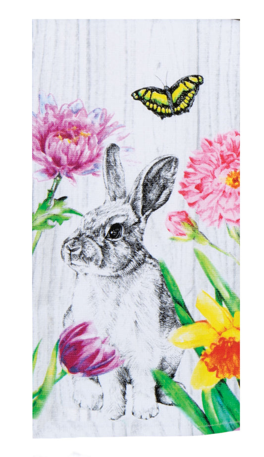 Spring Bunny Dual Purpose Terry Towel