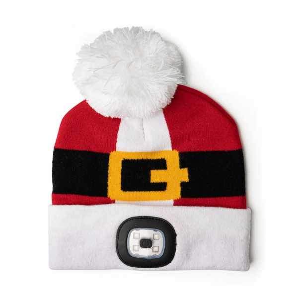 SANTA KIDS RECHARGABLE LED BEANIE