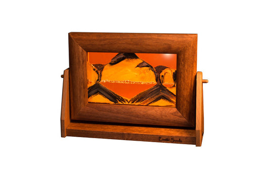 7X9 ALDER WOOD SUNSET ORANGE SANDS