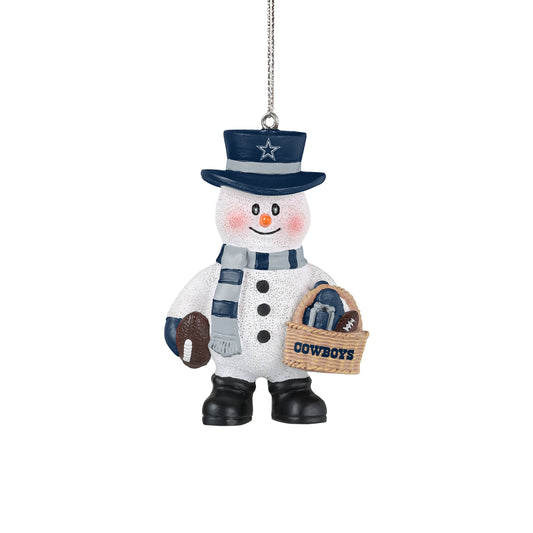 Dallas Cowboys Snowman Ornament