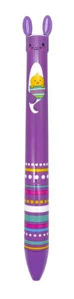PURPLE BUNNY 2 COLOR CLICK PEN