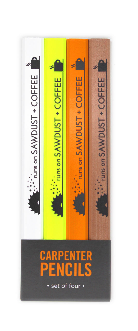 SAWDUST & COFFEE CARPENTER PENCIL SET