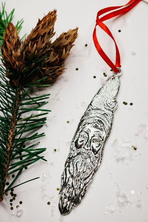 SANTA PEWTER ORNAMENT