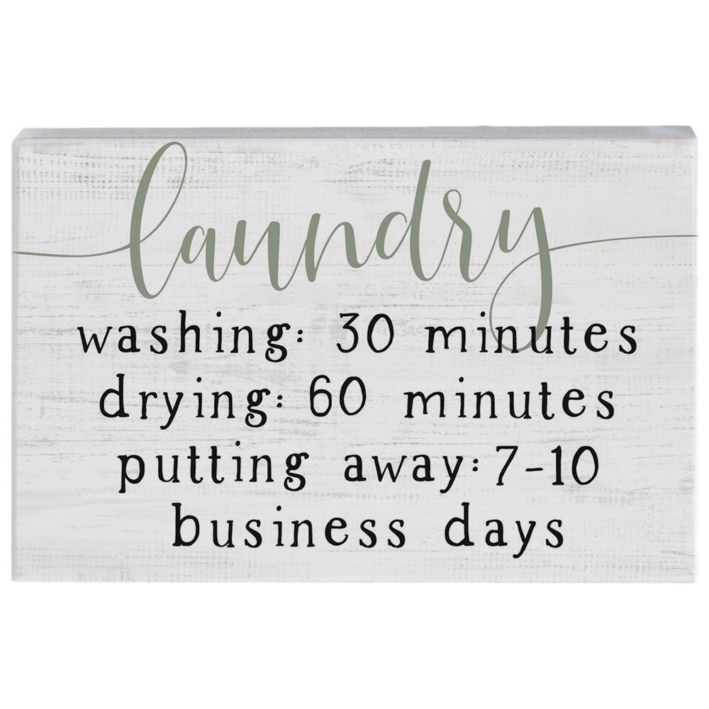 LAUNDRY WASHING BLOCK SIGN