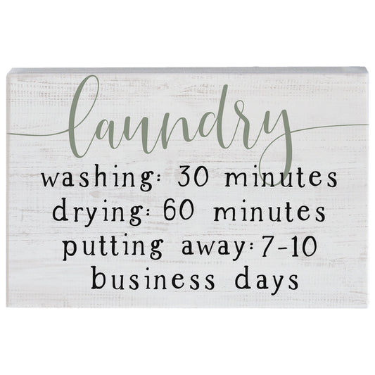 LAUNDRY WASHING BLOCK SIGN