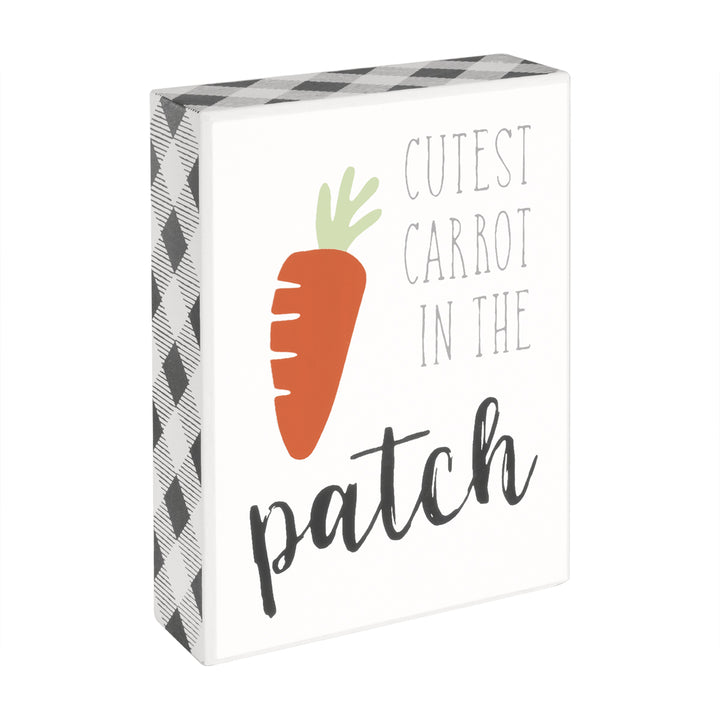 Cutest Carrot Block Sign