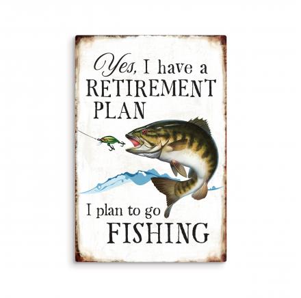Yes I Do Have A PLAN 8X12 Tin Sign