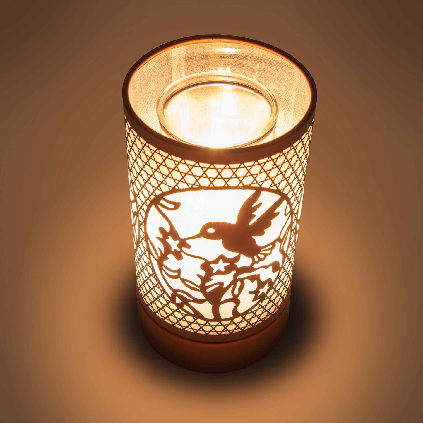 Copper Hummingbird Table Lamp