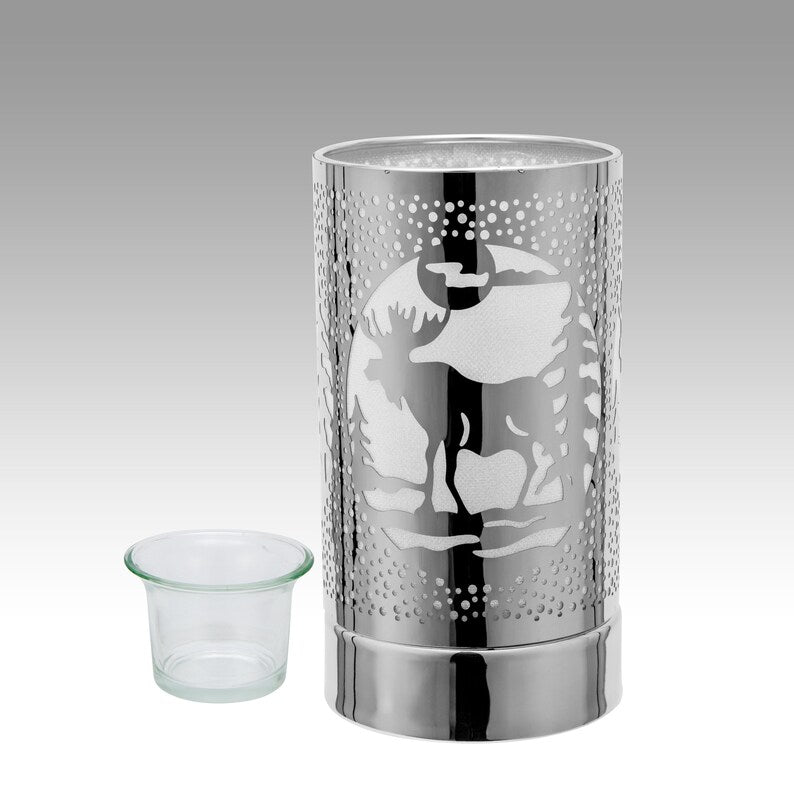 Silver Moose Table Lamp