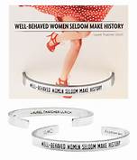 Well Behaved Women Pewter Cuff