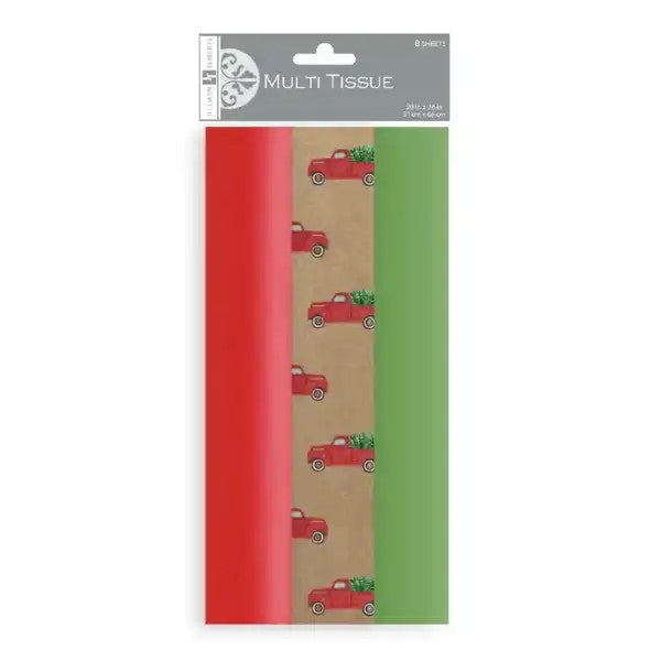 Red Pickup Truck Tissue