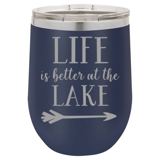 Better At Lake TUMBLER NAVY 12OZ