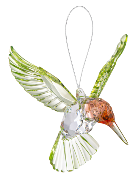Red Throated Acrylic Hummingbird