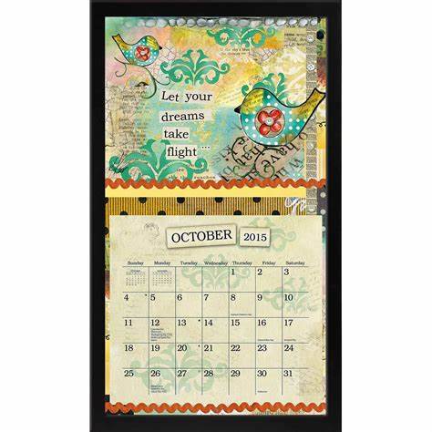 Black Contemp Calendar Frame