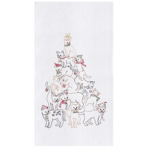 Cat Tree Flour Sack Towel