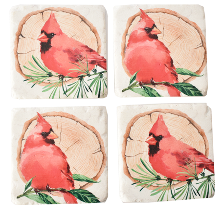 Cardinal Coaster Set