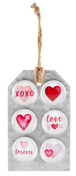 Heart Magnets Set OF 6