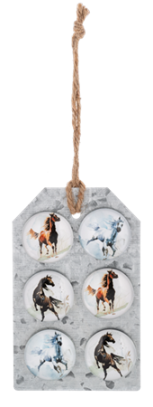 WILD HORSES MAGNET SET