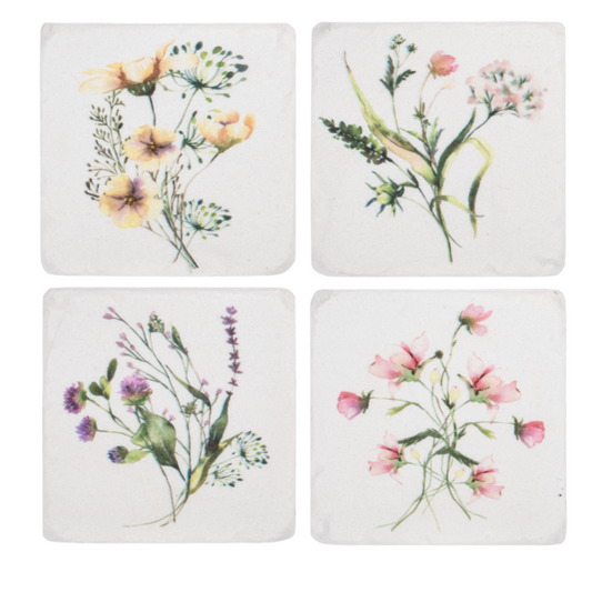 WILDFLOWER COASTER SET