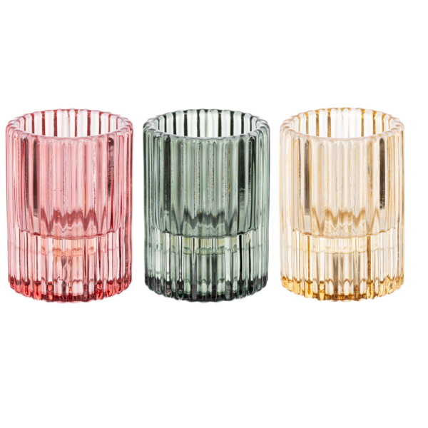 Tealight & Taper Holder Asst Colors