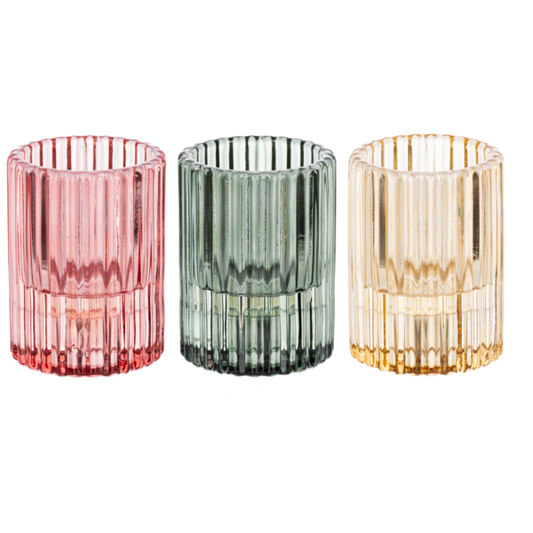 Tealight & Taper Holder Asst Colors