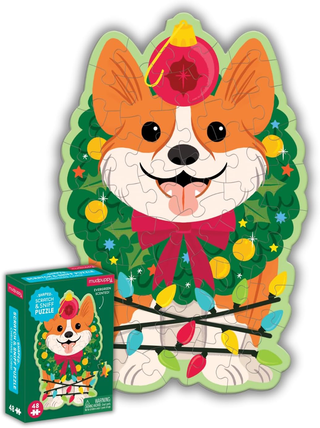 Christmas Corgi Sniff Puzzle