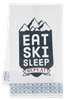 Eat Ski SleepTea Towel