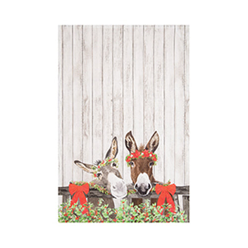 Donkeys Christmas Towel