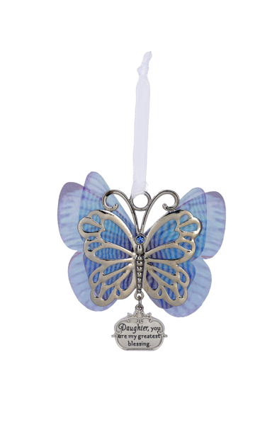 Daughter U Are Butterfly Ornament