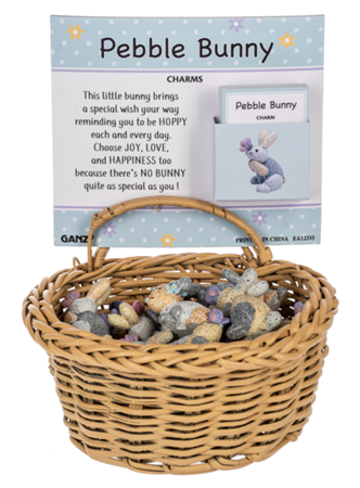 Pebble Bunny Mini Figurine