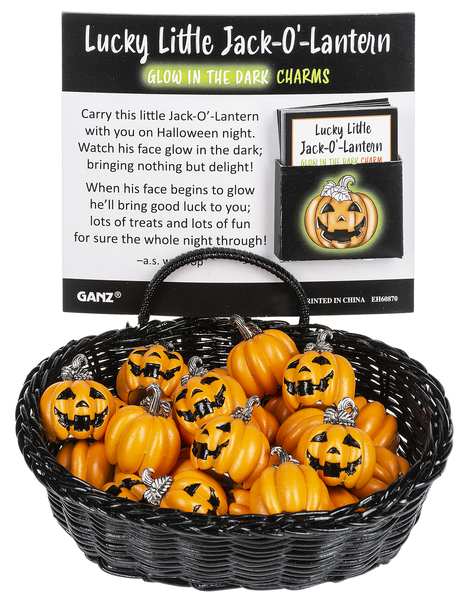 Glow in the dark Jack-o-lantern Charm