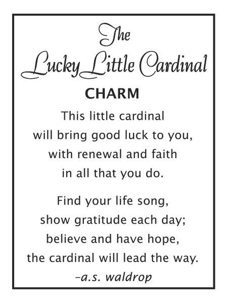 LUCKY LITTLE CARDINAL POCKET CHARM