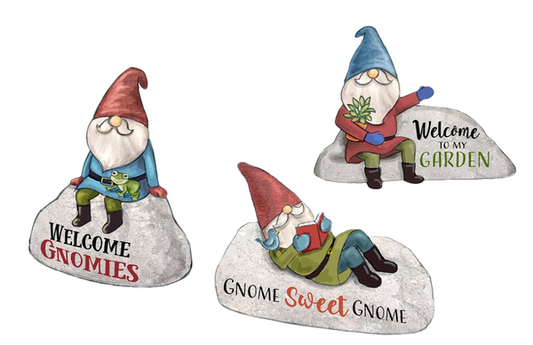 Gnome On A Rock