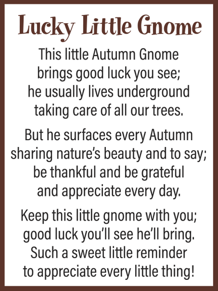 Mini Fall Gnome Figurine